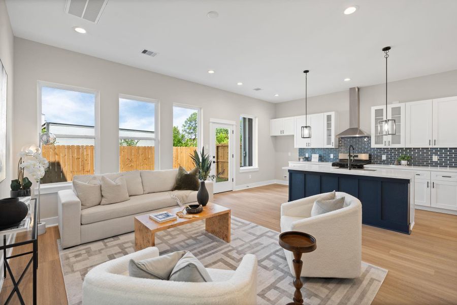 Furnished interior view inside a new home in , Houston (Image 38).