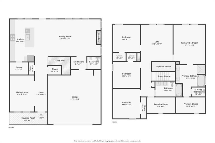2D floor plan layout of this home in Harmony Manor, Fairburn, GA (Image 6).