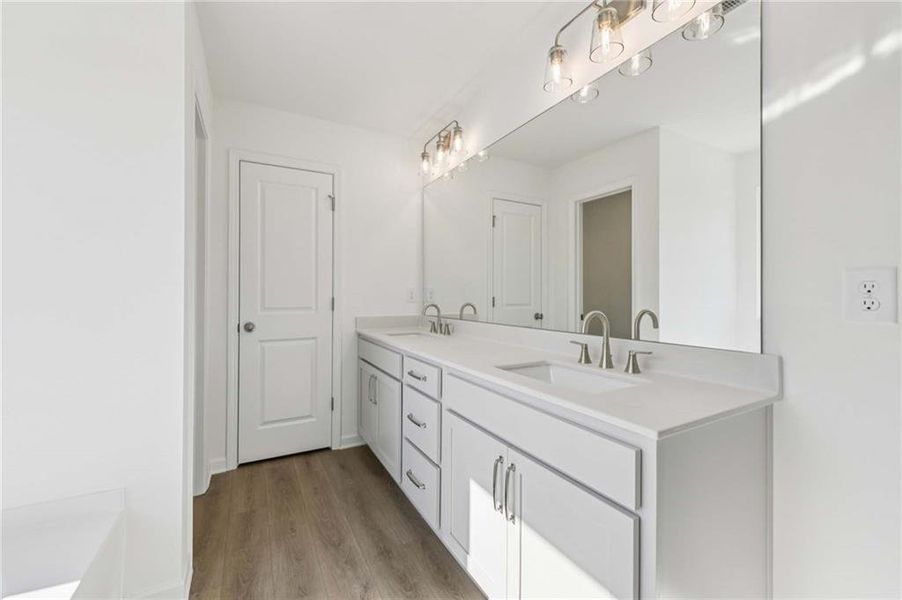 Furnished interior view inside a new home in Arbors at Richland Creek, Buford (Image 10). Furnished interior view inside a new home in Arbors at Richland Creek, Buford (Image 10).