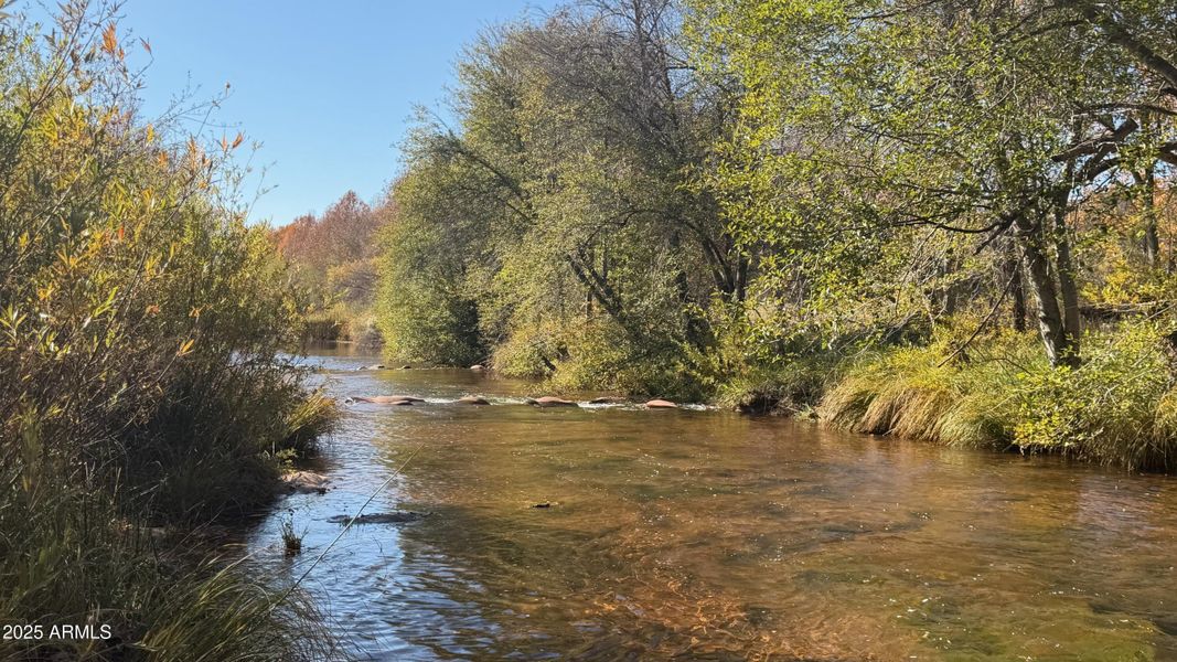 along one of the oak creek trails