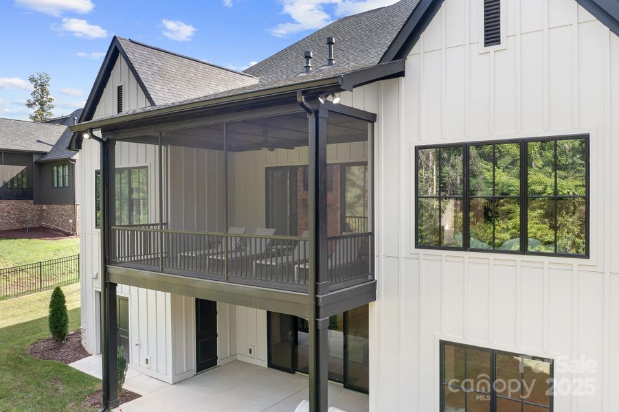 Exterior details and patio area of a home in , Mooresville (Image 28).