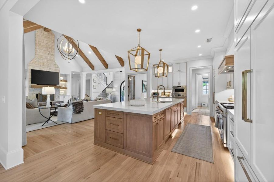 Furnished interior view inside a new home in , Braselton (Image 9).