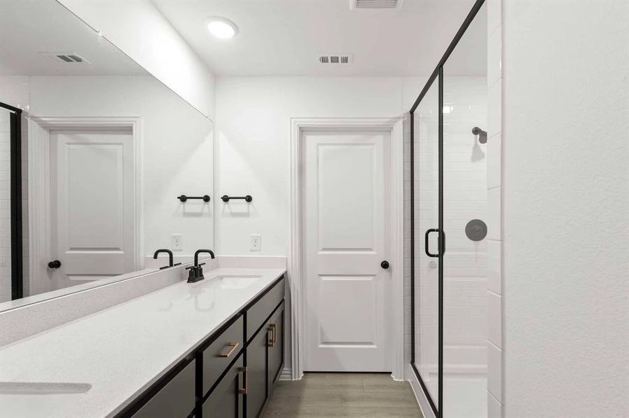 Furnished interior view inside a new home in Creekview Fossil Ridge, Pilot Point (Image 4).