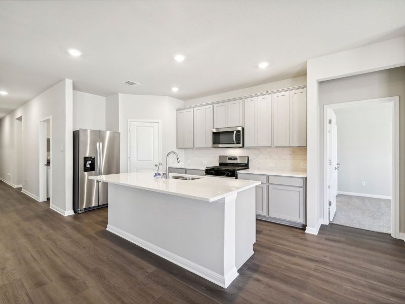Furnished interior view inside a new home in Waterstone Crossing, Kyle (Image 3).