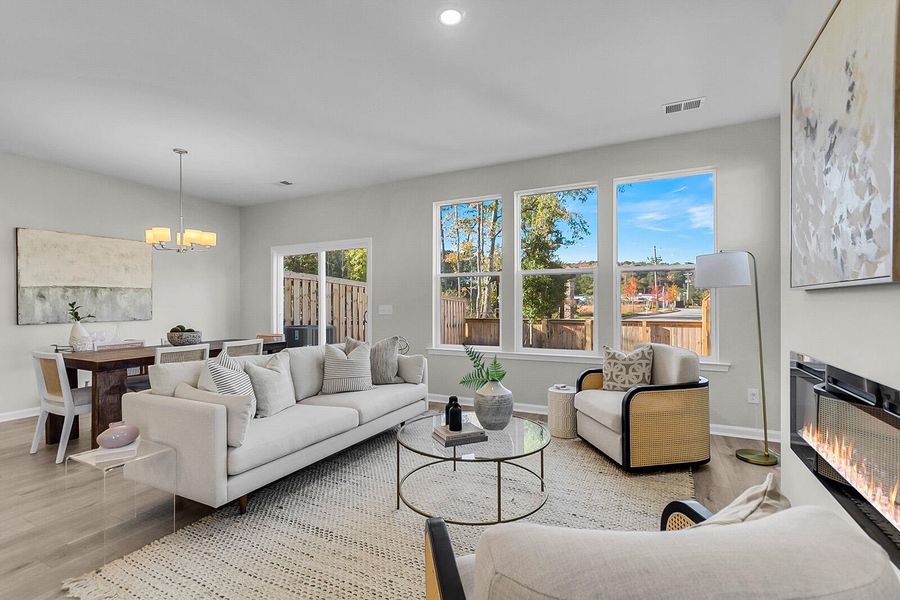 Furnished interior view inside a new home in Pineland Preserve, Summerville (Image 20).