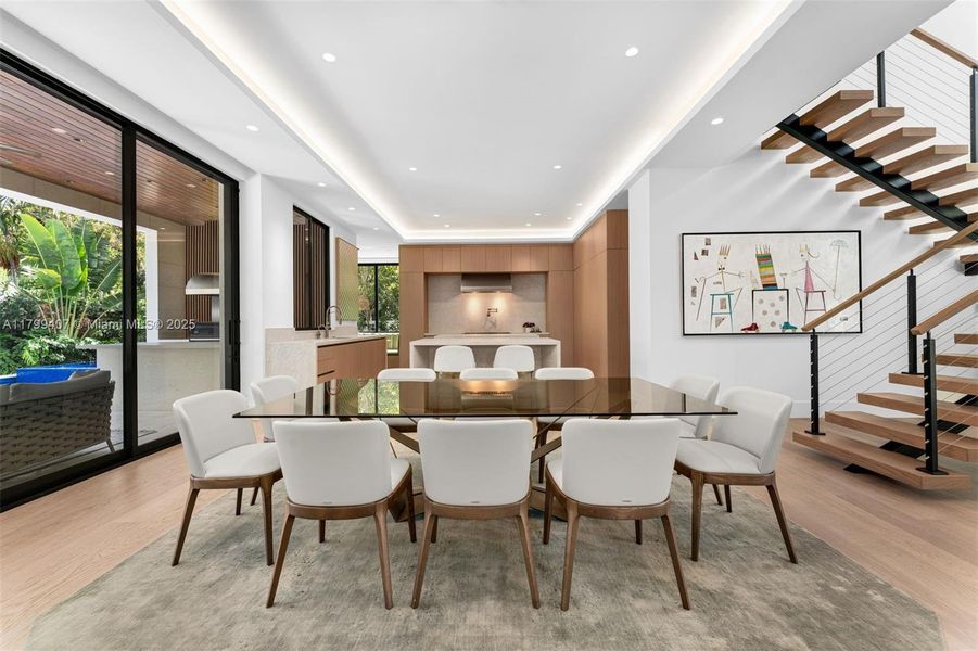 Furnished interior view inside a new home in , Miami (Image 31).