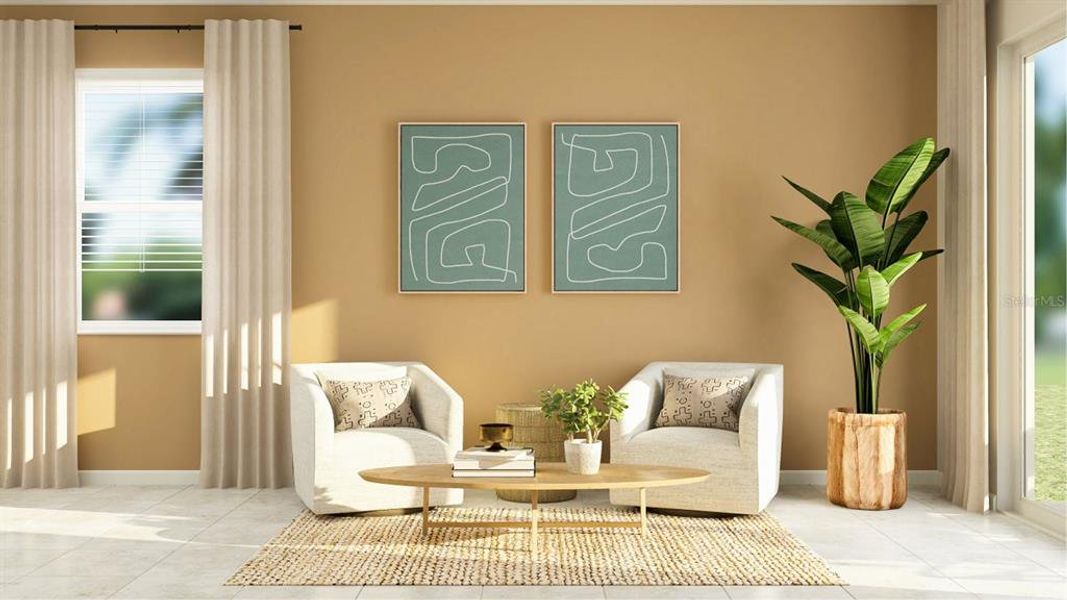 Furnished interior view inside a new home in , Clermont (Image 12).