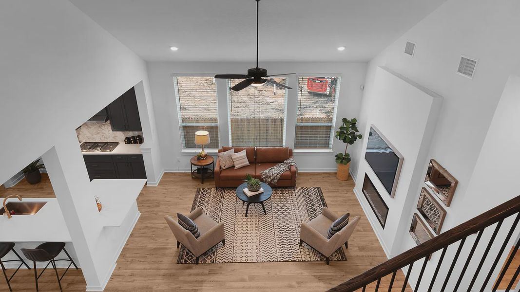Furnished interior view inside a new home in The Grove at Blackhawk, Pflugerville (Image 17).