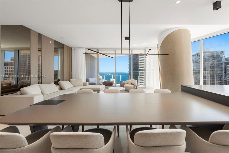 Furnished interior view inside a new home in , Miami (Image 29).