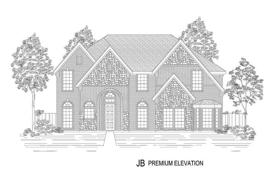 Representative rendering of the exterior for the Stonehaven 2R by First Texas Homes (Image 19).