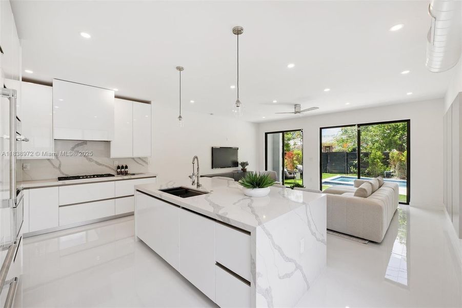 Furnished interior view inside a new home in , Miami (Image 32).