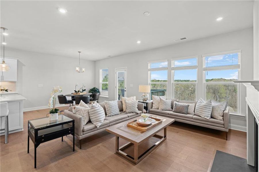 Furnished interior view inside a new home in Sierra Creek, Hoschton (Image 10).
