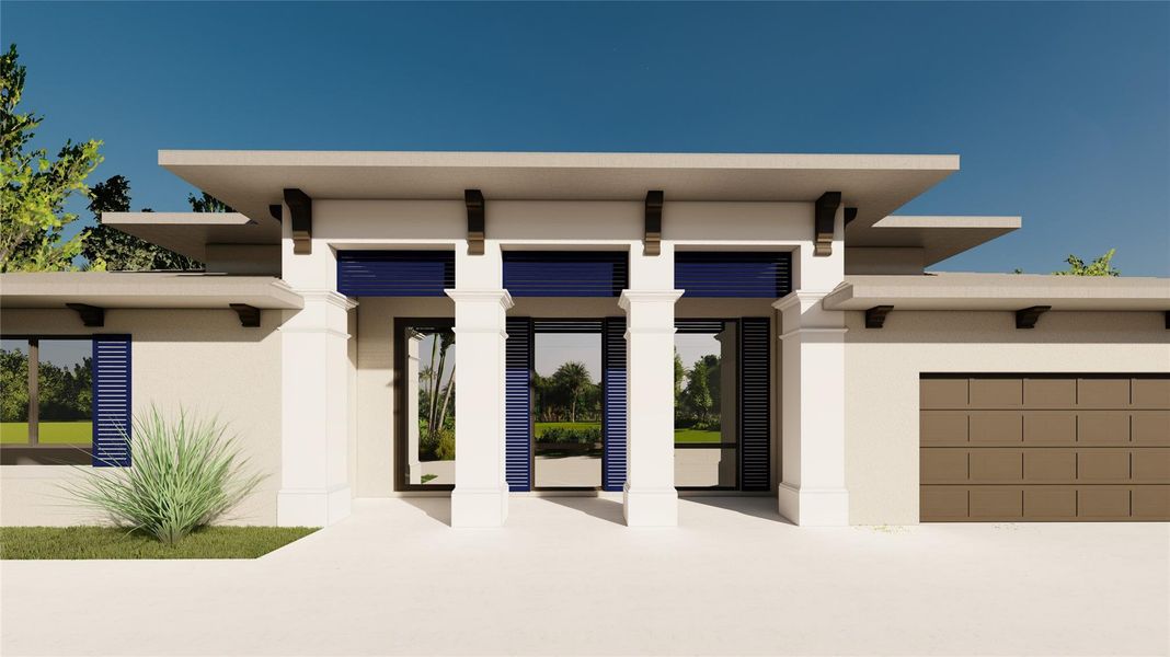 Front exterior of a new home in , Fort Lauderdale, FL, highlighting curb appeal (Image 1). Front exterior of a new home in , Fort Lauderdale, FL, highlighting curb appeal (Image 1).