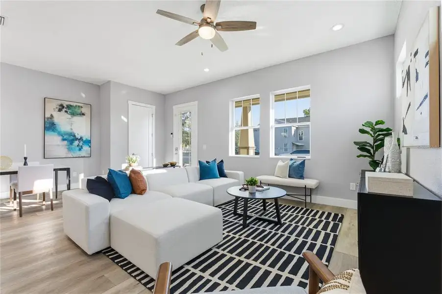 Furnished interior view inside a new home in , St. Petersburg (Image 7).