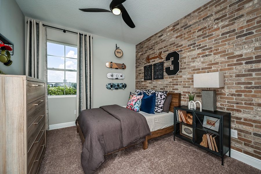 Representative furnished interior of a home built from the Mariposa by Casa Fresca Homes in Mirada, San Antonio (Image 17).