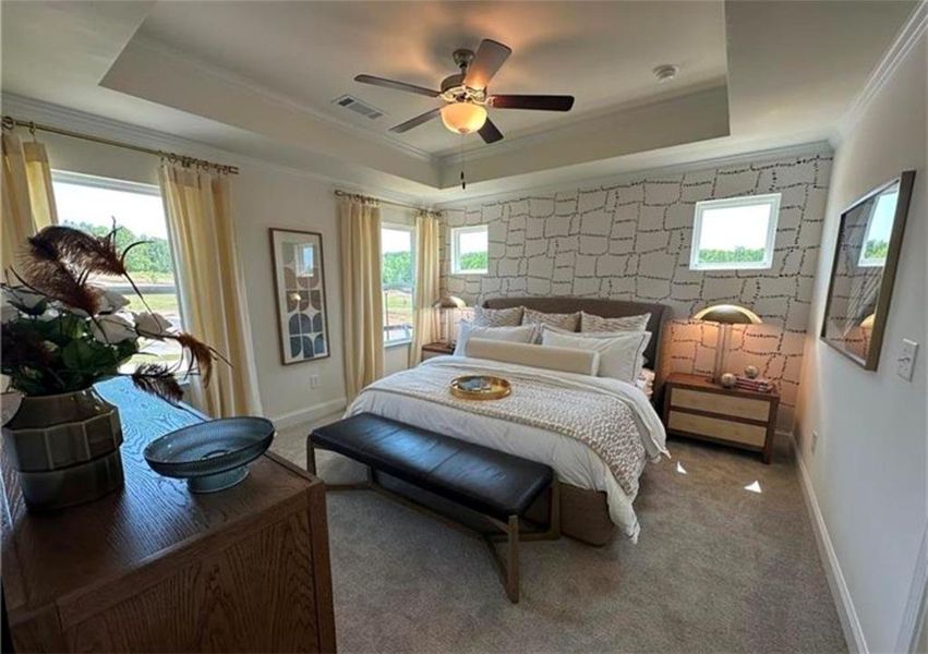 Furnished interior view inside a new home in Mulberry Summit, Flowery Branch (Image 12).