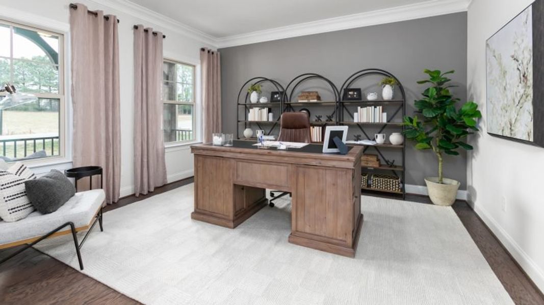 Furnished interior view inside a new home in Preserve at Carriage Cove, Oak Ridge (Image 5).