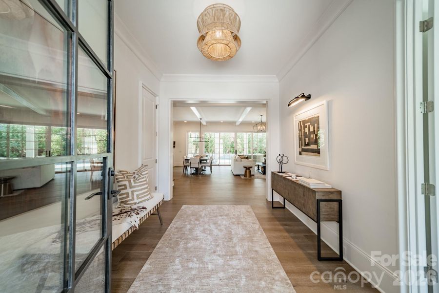 Furnished interior view inside a new home in , Charlotte (Image 27).