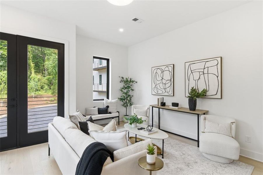 Furnished interior view inside a new home in , Atlanta (Image 10).