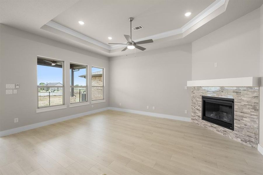 Spacious, unfurnished interior of a new home in Ladera at Timberbrook, Justin (Image 19). Spacious, unfurnished interior of a new home in Ladera at Timberbrook, Justin (Image 19).
