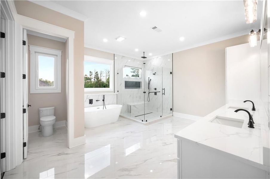 Furnished interior view inside a new home in , Buford (Image 17).