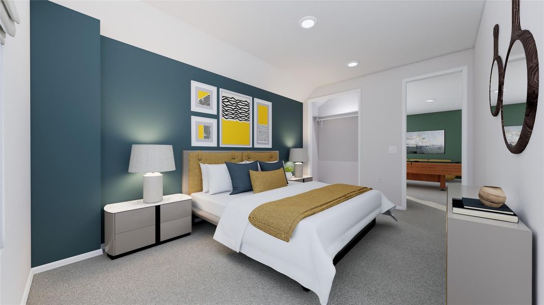 Furnished interior view inside a new home in Anniston, Katy (Image 20). Furnished interior view inside a new home in Anniston, Katy (Image 20).