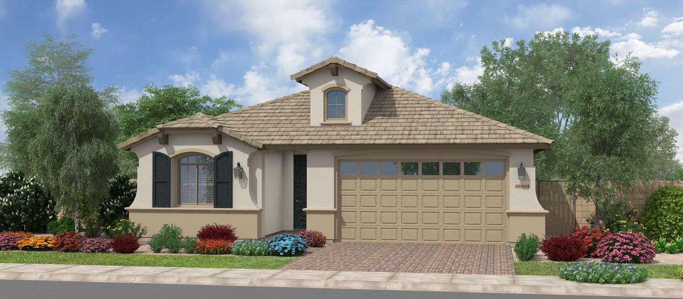 Representative exterior photo of a completed home built from the San Jacinto by Fulton Homes in Ridgeline at Acclaim, Avondale, AZ (Image 4).
