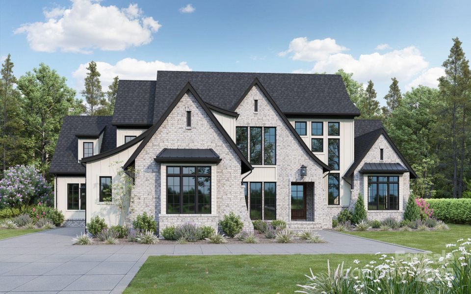 Front exterior of a new home in , Charlotte, NC, highlighting curb appeal (Image 1). Front exterior of a new home in , Charlotte, NC, highlighting curb appeal (Image 1).
