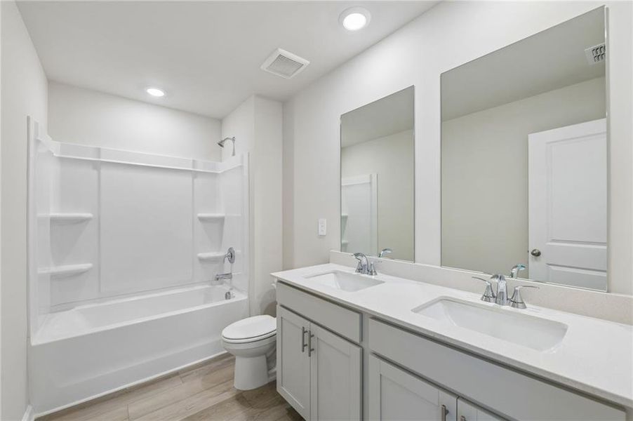 Furnished interior view inside a new home in Preserve at Mountain Creek, Pendergrass (Image 8).
