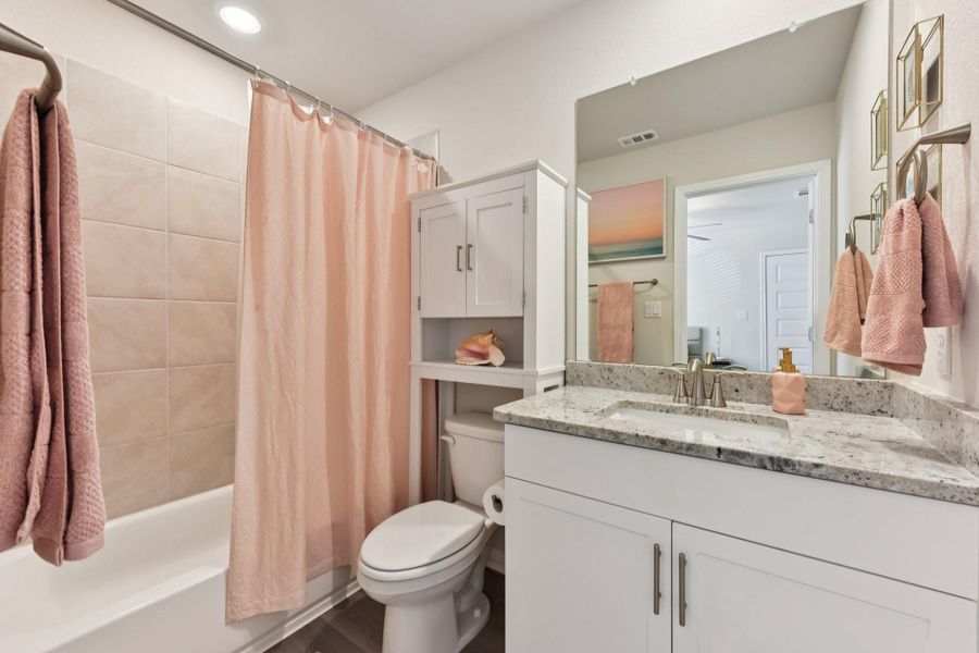 Furnished interior view inside a new home in Big Sky Ranch - Executive Collection, Dripping Springs (Image 16).