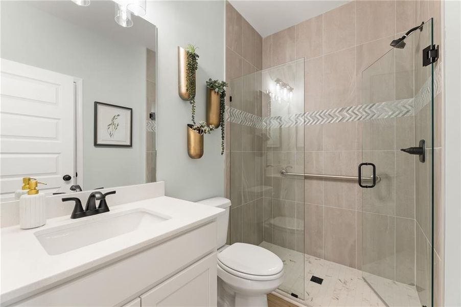 Furnished interior view inside a new home in , Dallas (Image 26).