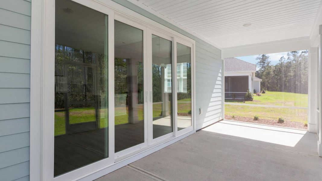 Exterior details and patio area of a home in Indigo Preserve, Leland (Image 2).