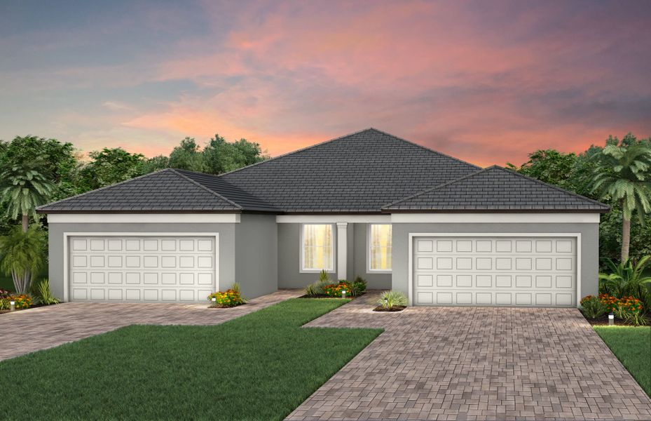 Representative exterior photo of a completed home built from the Ellenwood by Del Webb in Del Webb Explore North River Ranch, Parrish, FL (Image 2).