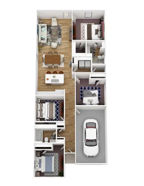 2D floor plan layout of this home in McCrorey Trails, Conroe, TX (Image 2). 2D floor plan layout of this home in McCrorey Trails, Conroe, TX (Image 2).
