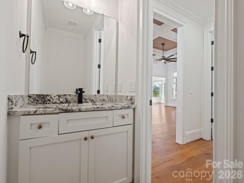 First floor half bath