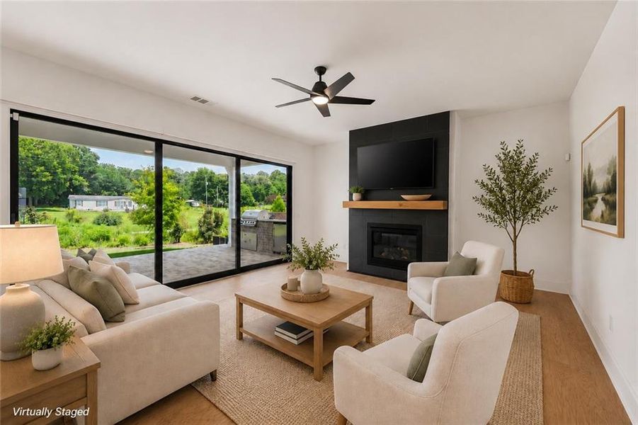 Furnished interior view inside a new home in , Cumming (Image 14).