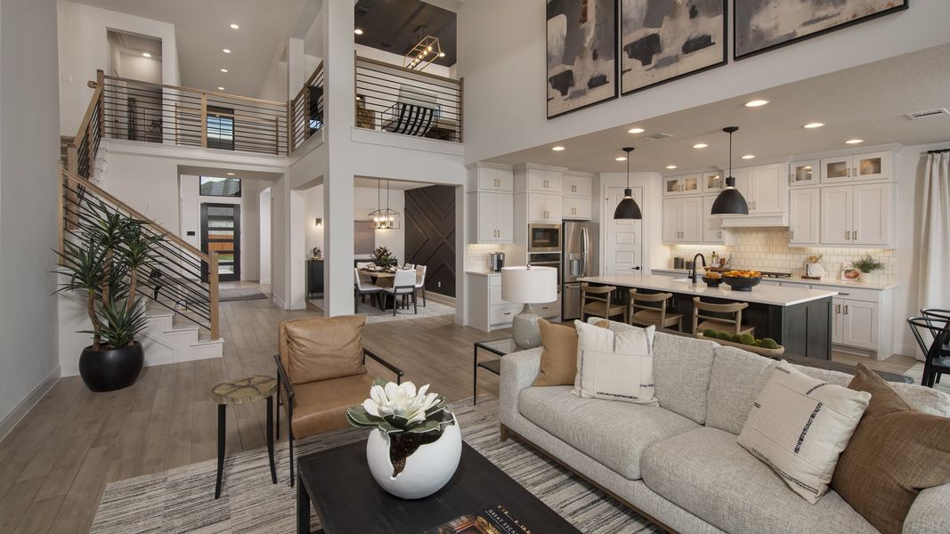 Furnished interior view inside a new home in Lariat 60', Liberty Hill (Image 4).