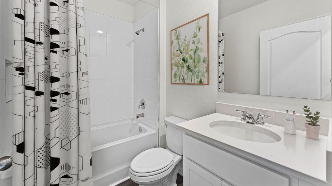 Representative furnished interior of a home built from the Aria by D.R. Horton in Crossroads at Kelly Park, Apopka (Image 9).
