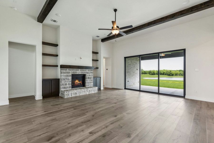 Representative unfurnished interior of a home built from the Harris by Kindred Homes in Berkshire Estates, Mesquite (Image 17).