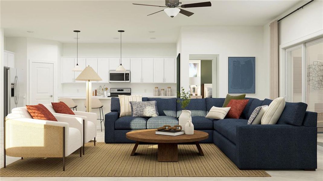 Furnished interior view inside a new home in Rye Ranch, Parrish (Image 14).