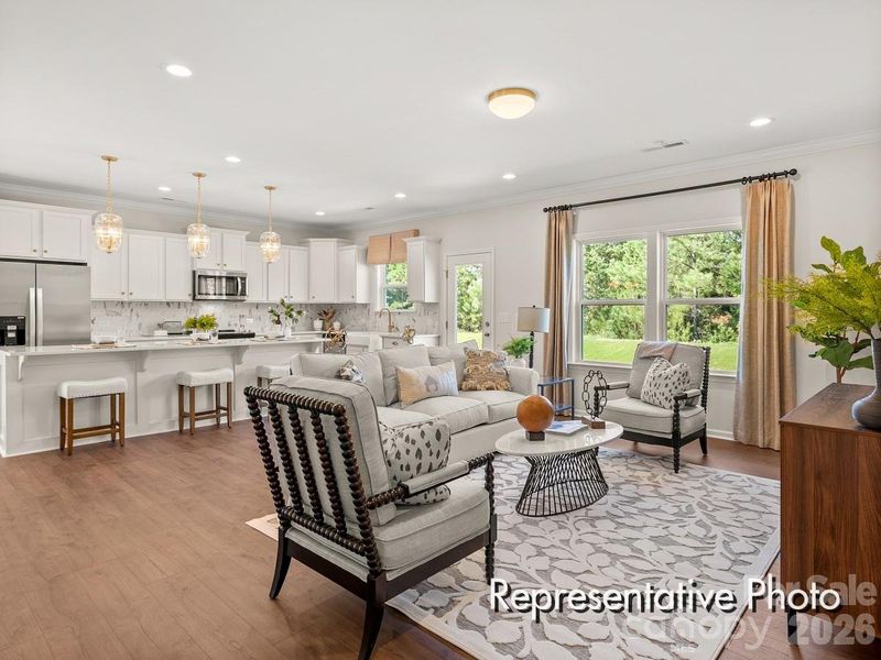 Furnished interior view inside a new home in Autumn Ridge, High Shoals (Image 11).