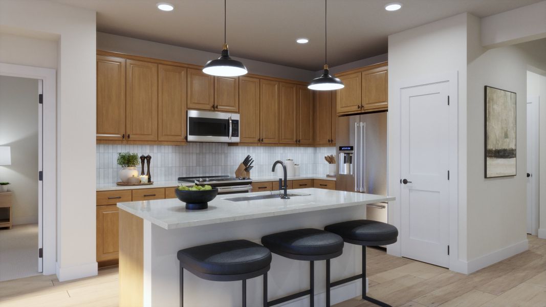 Representative furnished interior of a home built from the 4011 by Risewell Homes in Parkton Square, Kyle (Image 9).
