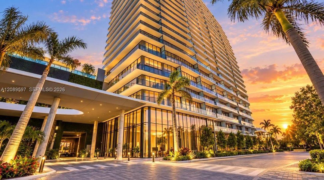 Condo located in Hallandale Beach, FL showcasing its design and architecture (Image 3).