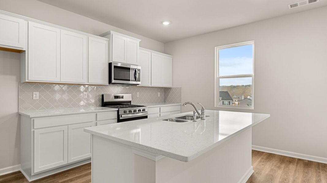 Representative furnished interior of a home built from the Galen by D.R. Horton in Poplar Preserve, Newnan (Image 3).