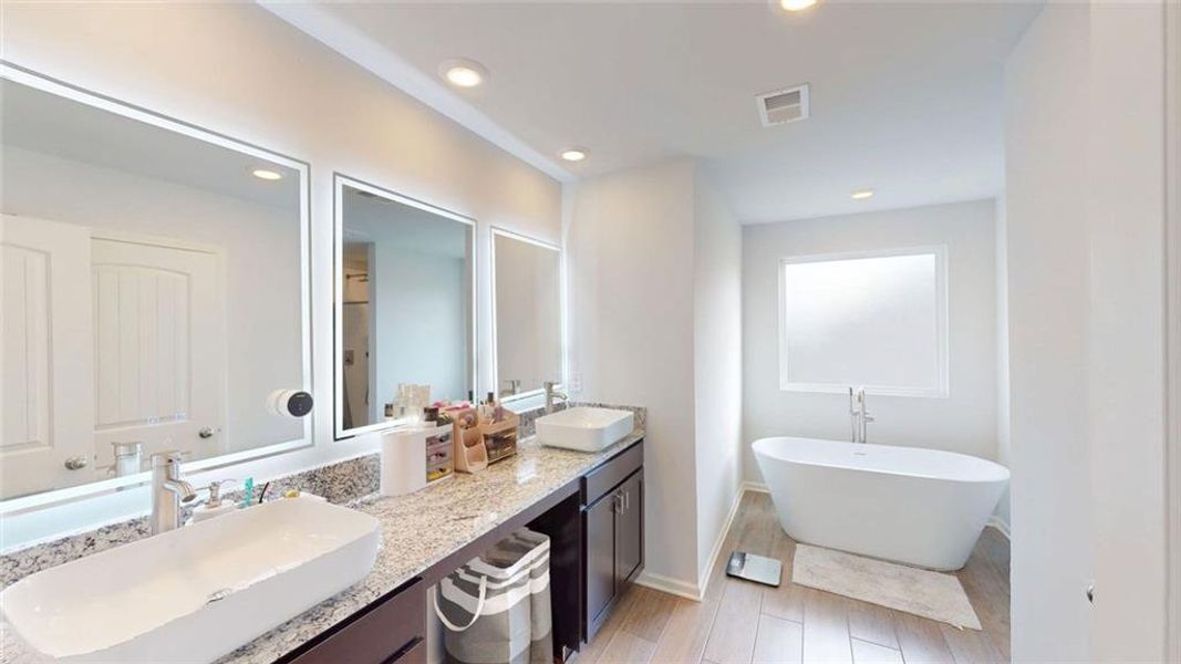Furnished interior view inside a new home in The Enclave at Dial Farm Phase III, Walnut Grove (Image 40).