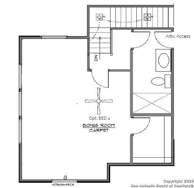 2D floor plan layout of this home in Johnson Ranch, Bulverde, TX (Image 4).