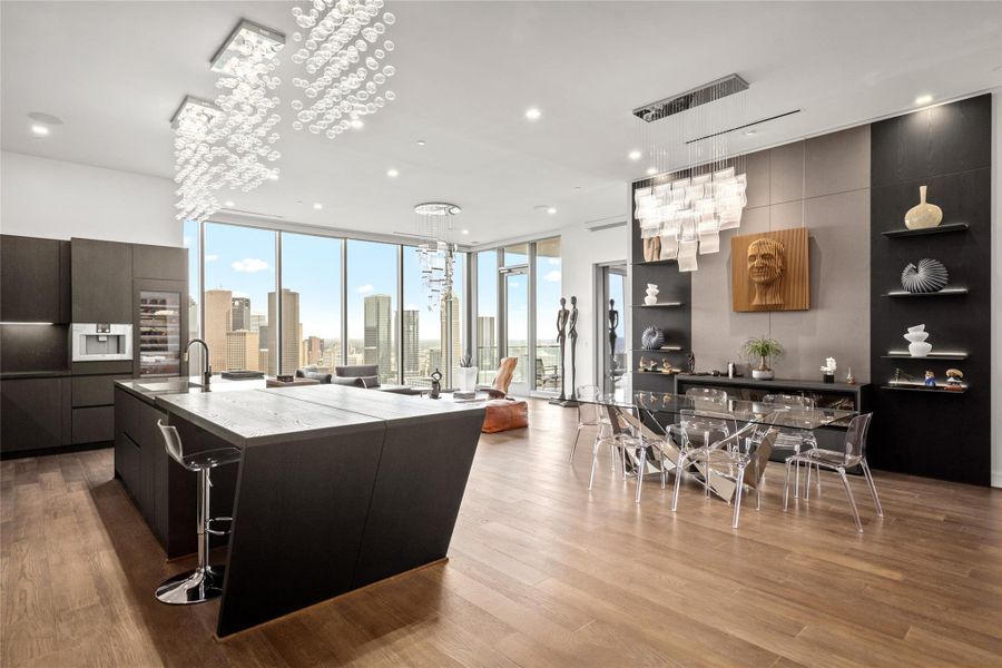 Spectacular 33rd Floor Penthouse with South East View. Offering features floor to ceiling windows with sweeping panoramic South East views and hardwood floors. Residence includes automation by Josh and Connect 4.