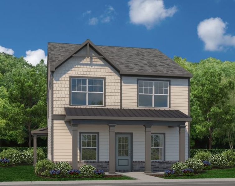 Representative exterior photo of a completed home built from the Stonehurst by Piedmont Residential in Magnolia Trace, Flowery Branch, GA (Image 4).
