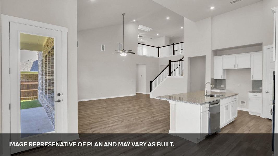 Furnished interior view inside a new home in Rosenbusch Ranch, Leander (Image 7).