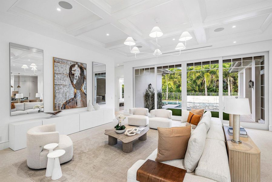 Furnished interior view inside a new home in , Delray Beach (Image 59).